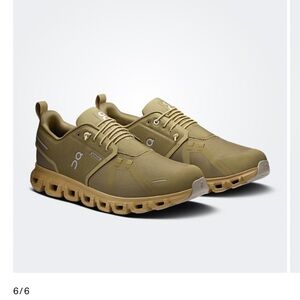 On Running Men's Cloud 6 waterproof Sneakers in Olive